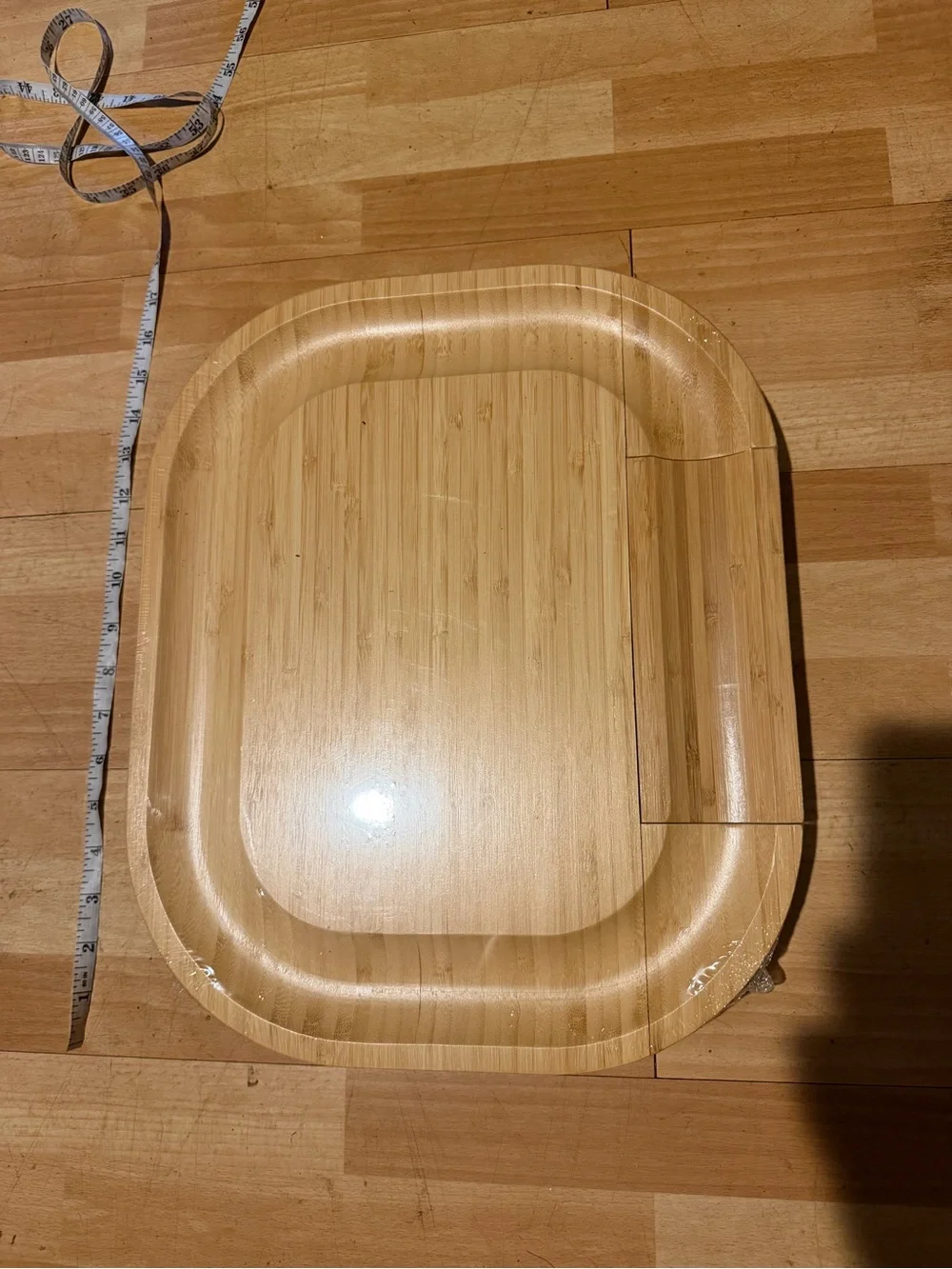 NWT Malvern Bamboo Cheese Board w/ Slide-Out Knife Drawer Natural Wood